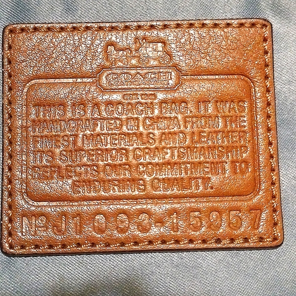 Coach Bag style no J1093-15957, 100% Authentic Coach,Double Handle Leather Strap - Picture 6 of 7